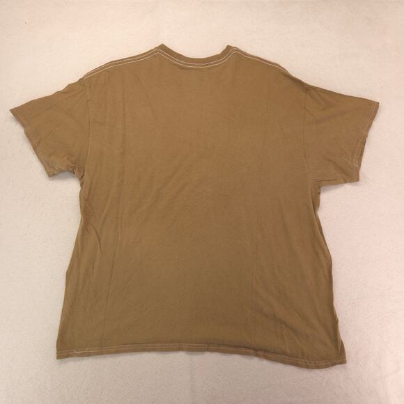 Jimi Hendrix Band Crew Neck Short Sleeve Graphic T Shirt Mens Size XL Brown - Picture 9 of 9